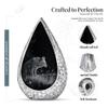 Remembrate Wolf Funeral Urns for Adult Ashes Men and Women 10 Inch - Black Night Adult Urns for Human Ashes Women - Stars Large Drop Cremains Containers - Burial Urn for Dad Remains with Velvet Bag view 2