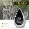 Remembrate Wolf Funeral Urns for Adult Ashes Men and Women 10 Inch - Black Night Adult Urns for Human Ashes Women - Stars Large Drop Cremains Containers - Burial Urn for Dad Remains with Velvet Bag view 3