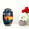 JAGASY Fishing Large Urn for Human Ashes Adult Cremation Memorial Holder Funeral Ashes Urn for Male Remains -10 Inch view 4