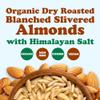 Food to Live Organic Dry Roasted Blanched Slivered Almonds with Himalayan Salt, 8 Ounces Oven Toasted, Lightly Salted, No Oil Added, Perfect for Cooking, Baking and Snacking, No-GMO, Vegan, Kosher, Bulk view 3