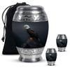 JAGASY Eagle Large & Tiny Keepsake Urn for Parents Cremation Ash Holder for Mom and Dad Memorial for Ashes Funeral Keepsake - 1 Large, 2 Small view 1