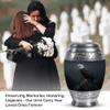 JAGASY Eagle Large & Tiny Keepsake Urn for Parents Cremation Ash Holder for Mom and Dad Memorial for Ashes Funeral Keepsake - 1 Large, 2 Small view 3