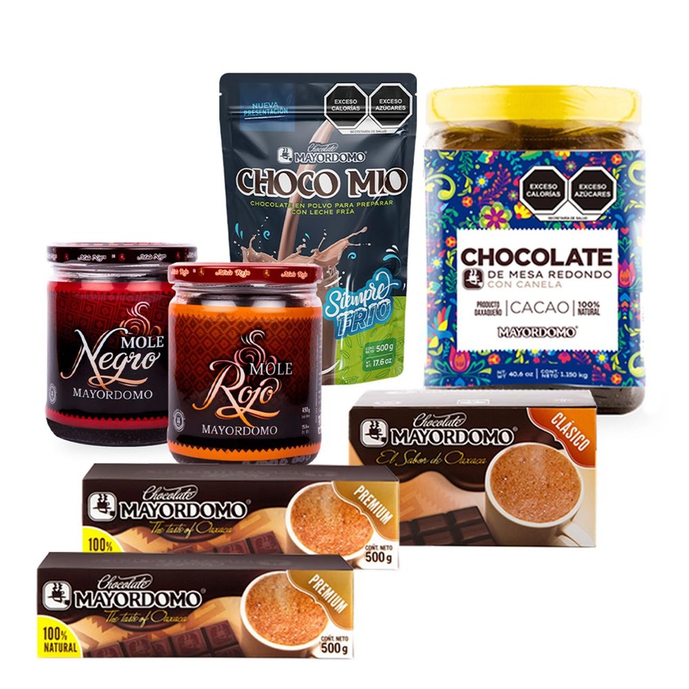1 Combo chocolate y mole oaxaqueo/pack de mole y chocolate oaxaqueo mayordomo/Gastronoma mexicano/pasta de mole