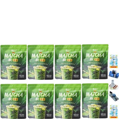 15 Sachets/Pack(75g) Good Shape MATCHA NK Green Tea Japan With Chilli Cactus Extract Premium Delicious Intense Much Mellow Set 8 By Thaigiftshop [Get Free Tomato Facial Mask]