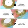 jojofuny 4rolls Gold Decorative Ribbons for Wrapping of Gold Packing Ribbon for Crafts Cakes and Scrapbooking Decorations view 3