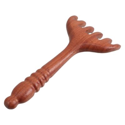 BCOATH Natural Sandalwood Comb Ergonomic Wooden Wide Tooth Scalp Massage Tool for Comfortable Combing Aesthetic Appeal and Meridian Care for Daily Use