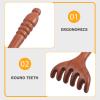 BCOATH Natural Sandalwood Comb Ergonomic Wooden Wide Tooth Scalp Massage Tool for Comfortable Combing Aesthetic Appeal and Meridian Care for Daily Use view 3