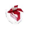 ABOOFAN 6Pcs Transparent Wedding Candy Boxes with Elegant Bow Knot Ribbon for Bridal Shower Birthday Party and Wedding Favors Design for Sweet Celebrations view 2