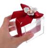 ABOOFAN 6Pcs Transparent Wedding Candy Boxes with Elegant Bow Knot Ribbon for Bridal Shower Birthday Party and Wedding Favors Design for Sweet Celebrations view 4