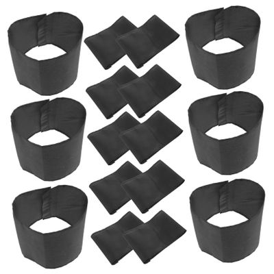 Healeved 20pcs Funeral Memorial Arm Band Mourning Event Accessory Police Style Black