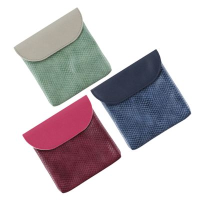 Outanaya 3pcs Period Pouch for School Tampon Holder Compact Period Storage Bag Reusable Sanitary Holder for Women