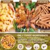 120 Bags Premium Turmeric Ginger Cinnamon Tea, 100% Natural Ingredients Blend, Pure Turmeric Ginger Herbal Tea for Wellness, No Additives, No Sugar, No Caffeine, Vegan (120 Bags) view 2