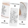 Healvian Wide Packaging Ribbon Snowflake Packing Strip for Christmas Snowflake Decorations view 3