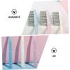 Baluue 6-Pack Bamboo Charcoal Soft Bristle Toothbrushes for Adults Oral Care Tools for Household Use Gentle on Gums and Teeth Random Color view 3