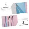 Baluue 6-Pack Bamboo Charcoal Soft Bristle Toothbrushes for Adults Oral Care Tools for Household Use Gentle on Gums and Teeth Random Color view 4