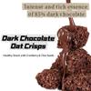 Dark Chocolate Oat Crisps Crunchy Snack with Whole Grains, No Added Sugar, Individually Packed, Perfect for Afternoon Tea or On-the-Go view 2