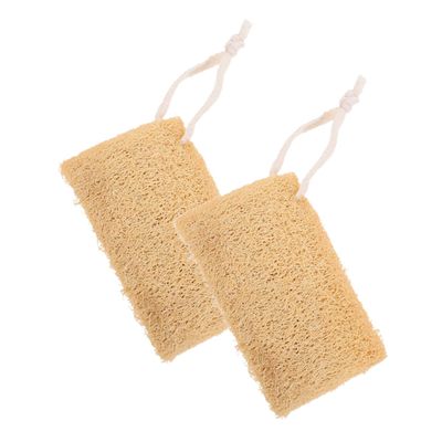 OATIPHO 2pcs Multi-Surface Loofah Brush Dish Scrub Brush Natural Loofah Sponge for Cleaning