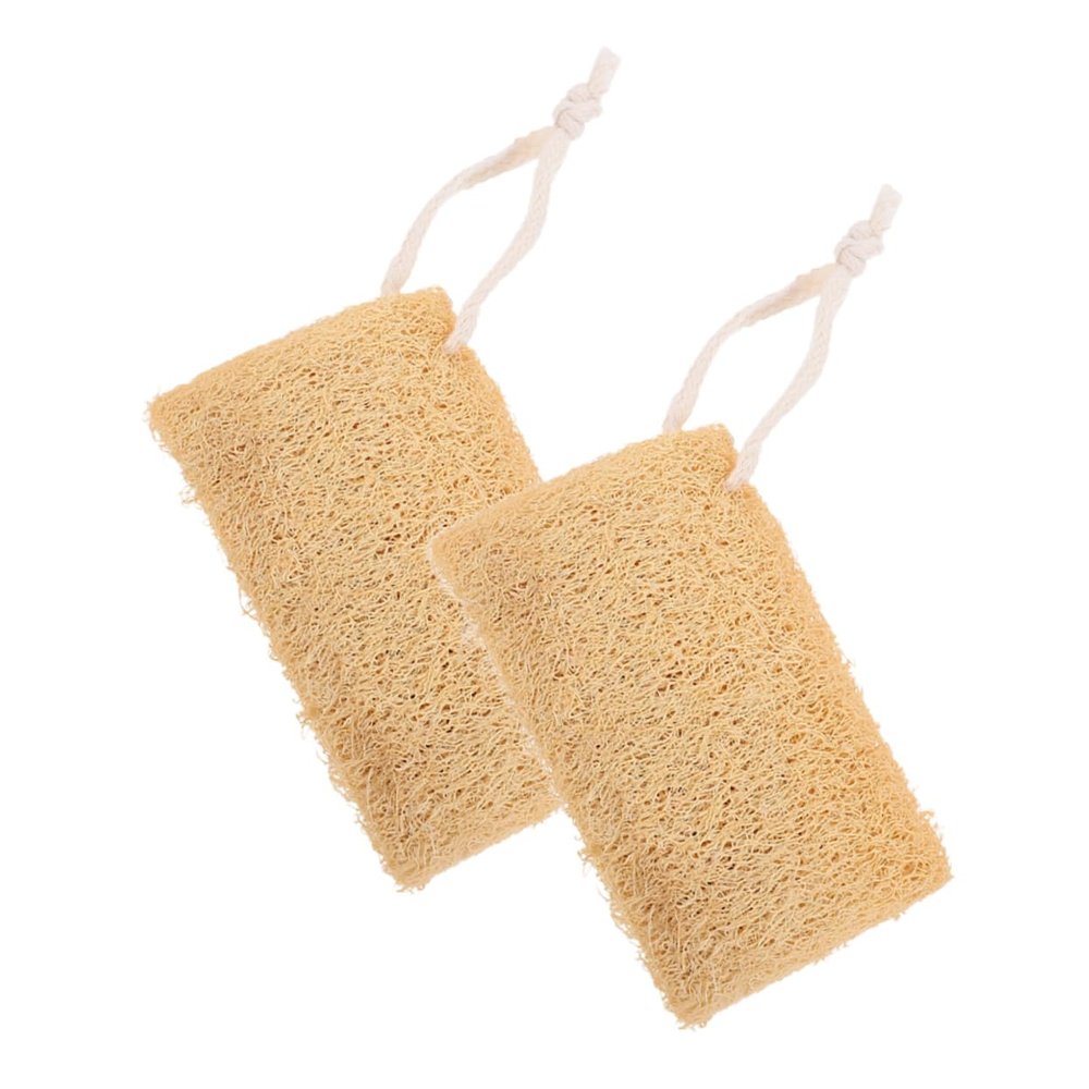 OATIPHO 2pcs Multi-Surface Loofah Brush Dish Scrub Brush Natural Loofah Sponge for Cleaning