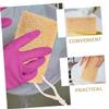 OATIPHO 2pcs Multi-Surface Loofah Brush Dish Scrub Brush Natural Loofah Sponge for Cleaning view 4