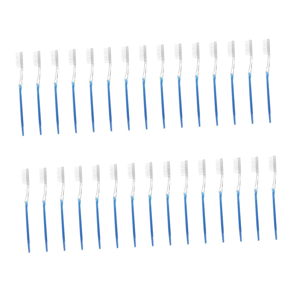 ORFOFE 30Pcs Disposable Toothbrush for Travel and Hotels Soft Bristle Toothbrushes for Work School