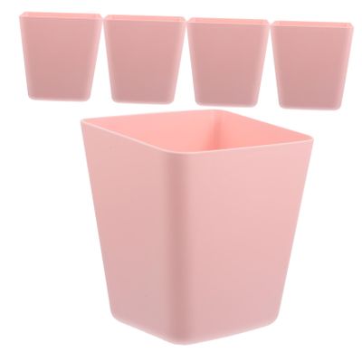 Healifty 5pcs Rolling Cup Holder Organizer Hanging Pen Holder Utility Accessories Storage Box Wall Mount