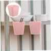 Healifty 5pcs Rolling Cup Holder Organizer Hanging Pen Holder Utility Accessories Storage Box Wall Mount view 4