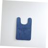 TOPPERFUN Simple U Shape Toilet Ground Mat with Coral Fleece in Blue view 3