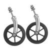 HIAKDOFT 2pcs Replacement Front Wheels for Wheelchairs Soft Skateboard Wheels Tube Brackets view 1