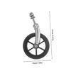 HIAKDOFT 2pcs Replacement Front Wheels for Wheelchairs Soft Skateboard Wheels Tube Brackets view 2