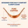 100% Pure Copper Tongue Scraper Limpiador de Lengua Raspador for Adults & Kids | Metal Tongue Cleaner for Fresh Breath | Reusable Ayurvedic Tongue Scraper | Tongue Cleaning Tool (6 Pack, USA Seller) view 3