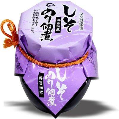 Shimanoka Nori Tsukudani Shiso Flavor 80g (Pack of 3), Domestic Seaweed cooked with Perilla Seeds & Shodoshima Shoyu Soy Sauce, Seasoned Seaweed Paste from Japan, MADE IN JAPAN, Limited Stock