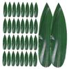 COLLBATH 100pcs Bamboo Leaves Sashimi Decor Mats Sushi Dish Adornments for Japanese Cuisine view 1