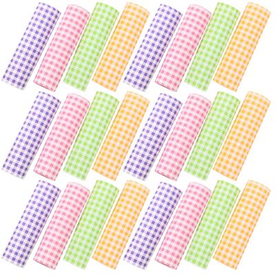 SECFOU 400PCS Waterproof Oil Proof Wax Paper Sheets for Baking Greaseproof Food Wraps Colorful Checkered Food Paper for Sandwiches Hamburgers and Snacks