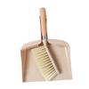 Ipetboom 1Set Mini Broom and Dustpan Household Cleaning Brush with Soft Bristles Ergonomic Handle for Desktop Countertop and Keyboard Cleaning Beige Color view 1