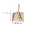 Ipetboom 1Set Mini Broom and Dustpan Household Cleaning Brush with Soft Bristles Ergonomic Handle for Desktop Countertop and Keyboard Cleaning Beige Color view 3