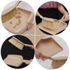 Ipetboom 1Set Mini Broom and Dustpan Household Cleaning Brush with Soft Bristles Ergonomic Handle for Desktop Countertop and Keyboard Cleaning Beige Color view 4
