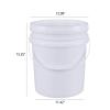 Ucake 4-Pack 7 Gal Food Grade Airtight Plastic Buckets with Lids & Handles view 2