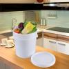 Ucake 4-Pack 7 Gal Food Grade Airtight Plastic Buckets with Lids & Handles view 4