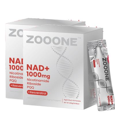 zooone- NAD+ Supplement 60pcs, Premium Nicotinamide Riboside & Resveratrol, DNA Repair & Healthy Aging Advanced NAD Supplement for Men & Women, Boosts Cellular Energy