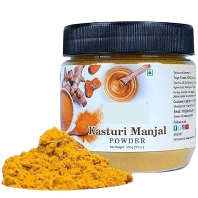 100% Natural Kasturi Manjal Powder - 3.52Ounce / 100gram