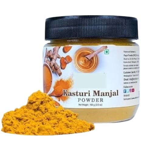 100% Natural Kasturi Manjal Powder - 3.52Ounce / 100gram