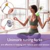 Tuning Forks for Healing Set, Includes 128Hz, 136Hz, 256Hz, 384Hz & Activator, Gem feet, Yoga and Meditation Medical Grade Accessories, Sound Therapy Music Tuning Instruments with Gift Box view 3