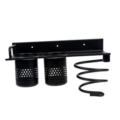 Ipetboom Bathroom Storage Organizer over Toilet Hair Dryer Rack Hair Tools Organizer Wall-mounted