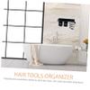 Ipetboom Bathroom Storage Organizer over Toilet Hair Dryer Rack Hair Tools Organizer Wall-mounted view 4