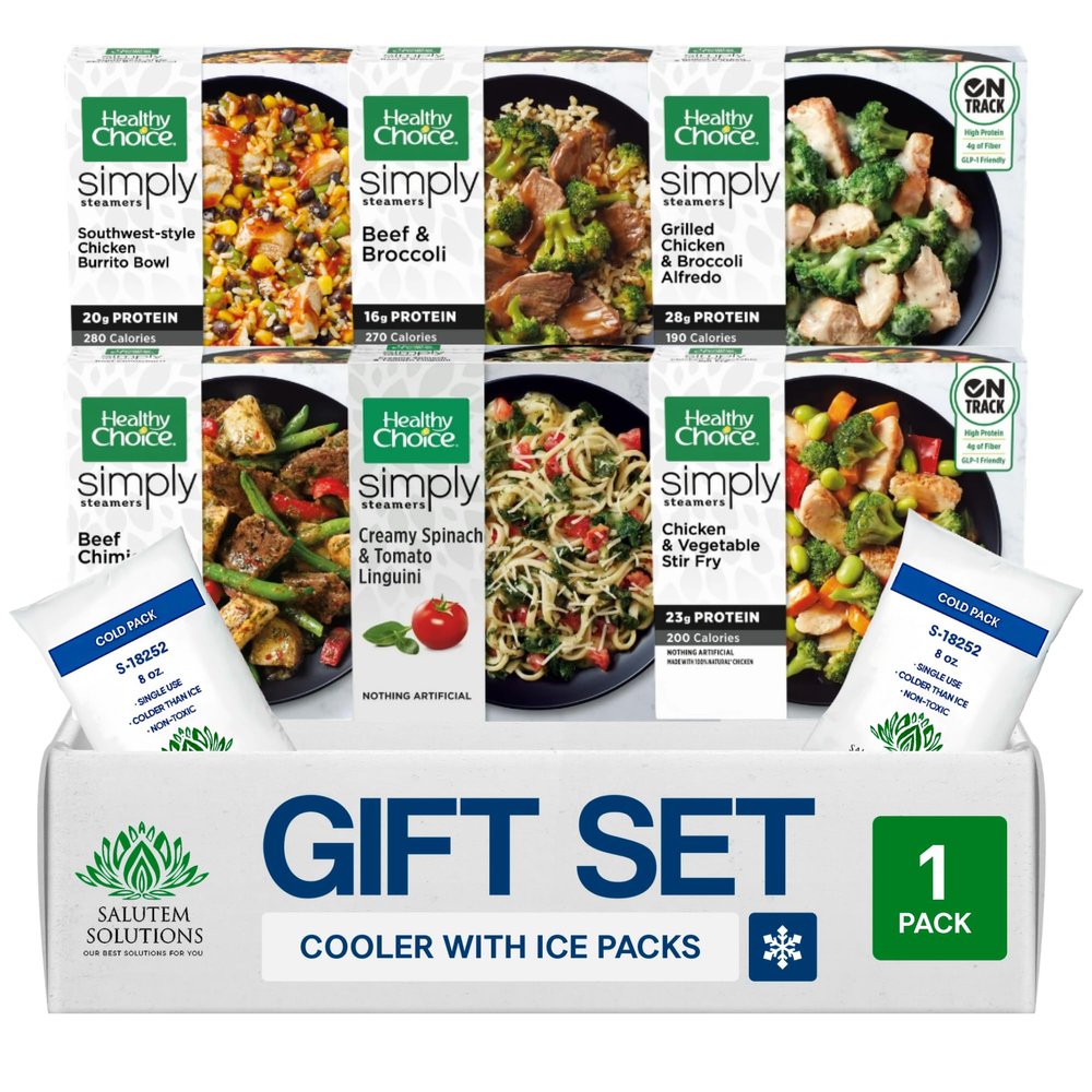 Salutem Vita Four Cheese Ravioli Chicken Marinara, Crustless Pot Pie, General Tso's Spicy, Sweet Sesame, Pineapple, Sweet & Sour, Gift Set