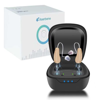 Aserbene Hearing Aids for Seniors Rechargeable OTC Hearing Devices with Noise Cancelling, Easy to Use, Comfortable & Lightweight Design for Clear Daily Hearing