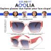 AOOLIA Oversized Reading glasses Sunglasses for Women, Stylish UV400 Reader Full Lens Eyewear for OutdoorBeach Travel Driving (Pink, 2.5, x) view 2