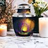 Funeral and Memorial Urns for Human Ashes, Peacock Keepsake Urn for Ash, Adult Funeral Urn, Memorial Gift, Combo, Pink (10 Inch & 3 Inch Mini) view 4