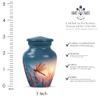YATHABHISA Keepsake Urns for Ashes, Urn for Human Ashes, Cremation Urns for Human Ashes, Memorial Gift, Blue, 3 Inch view 2