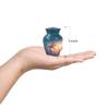 YATHABHISA Keepsake Urns for Ashes, Urn for Human Ashes, Cremation Urns for Human Ashes, Memorial Gift, Blue, 3 Inch view 3